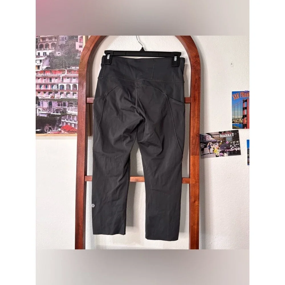 Lululemon Fast and Free Crop Leggings 19” Graphite Grey